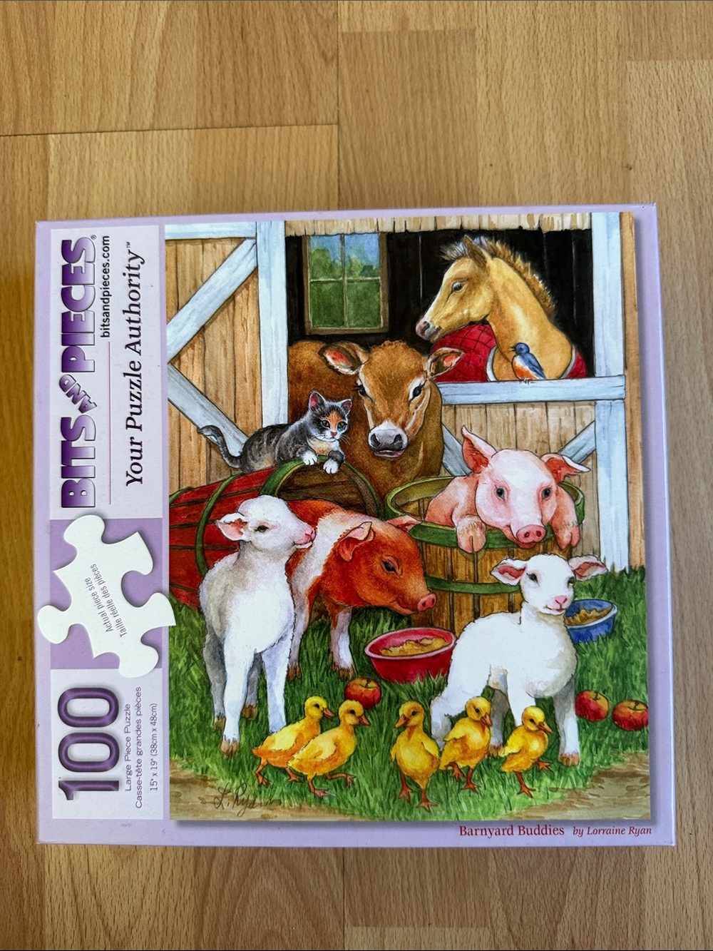 Bits and Pieces Barnyard Buddies 100-Piece Jigsaw Puzzle